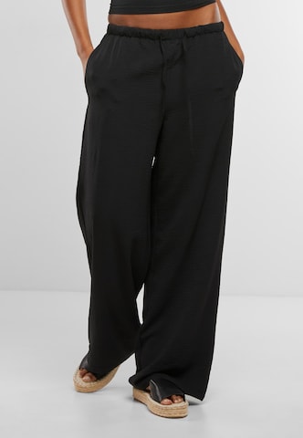 Wide Leg Pantalon Urban Classics en noir : devant