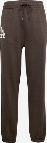 NEW ERA Tapered Pants 'LEAGUE ESSENTIALS' in Brown: front