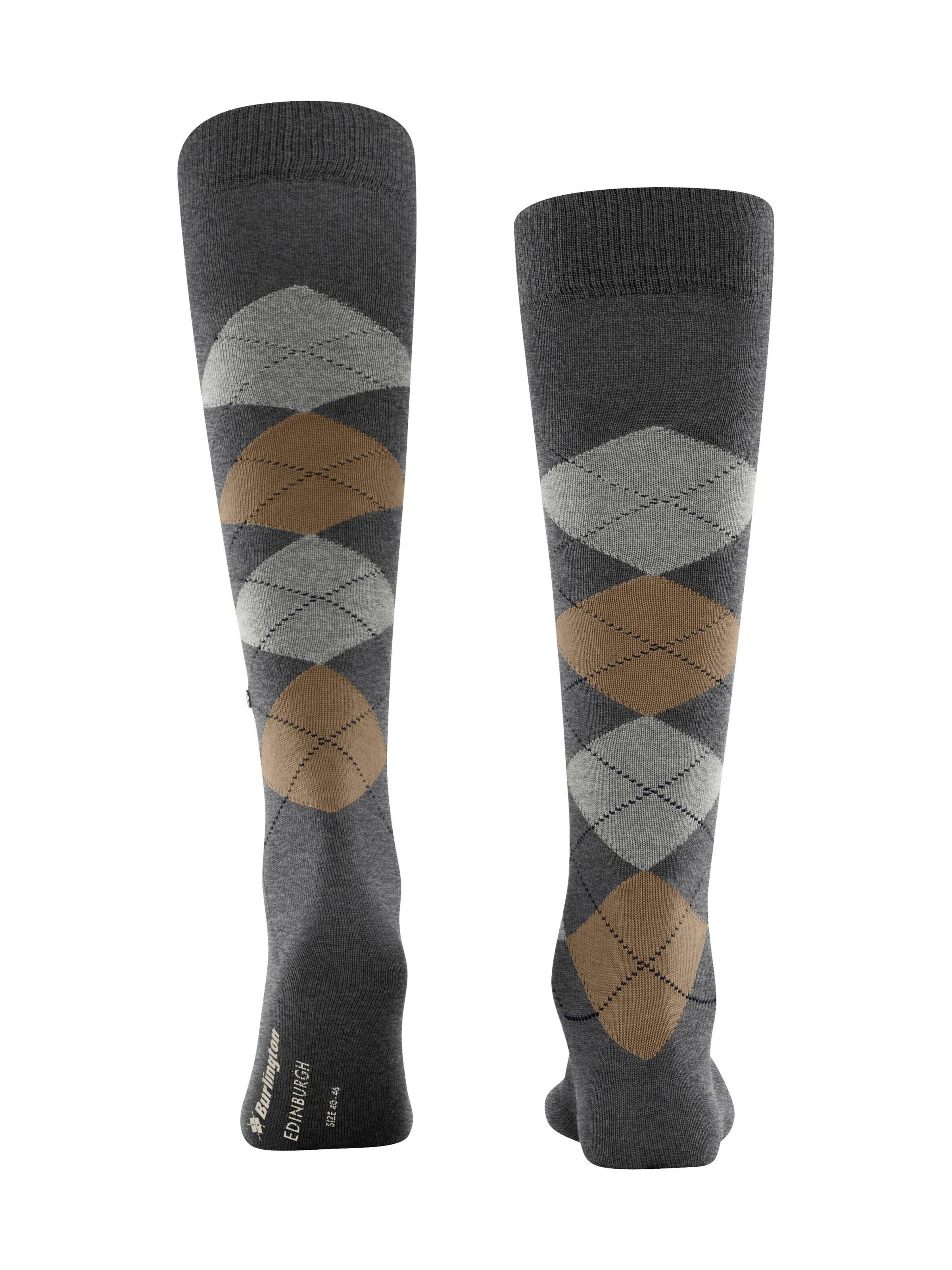 BURLINGTON Kniestrümpfe 'Edinburgh'‌‌‌‌‌‌‌‌ in Grau