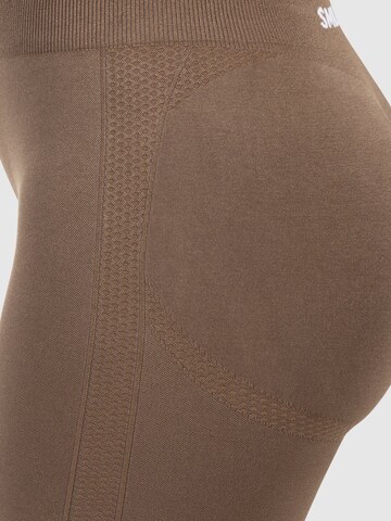 Smilodox Slim fit Sports trousers ' Scrunch Nomeli ' in Brown
