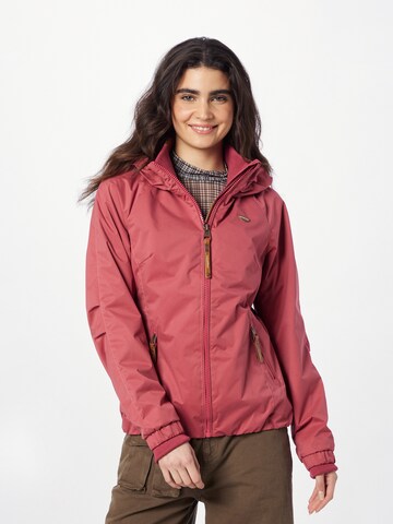 Ragwear Between-Season Jacket 'DIZZIE' in Pink: front