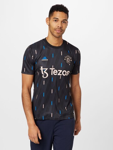 Maillot 'Manchester United Pre-Match' ADIDAS SPORTSWEAR en noir : devant