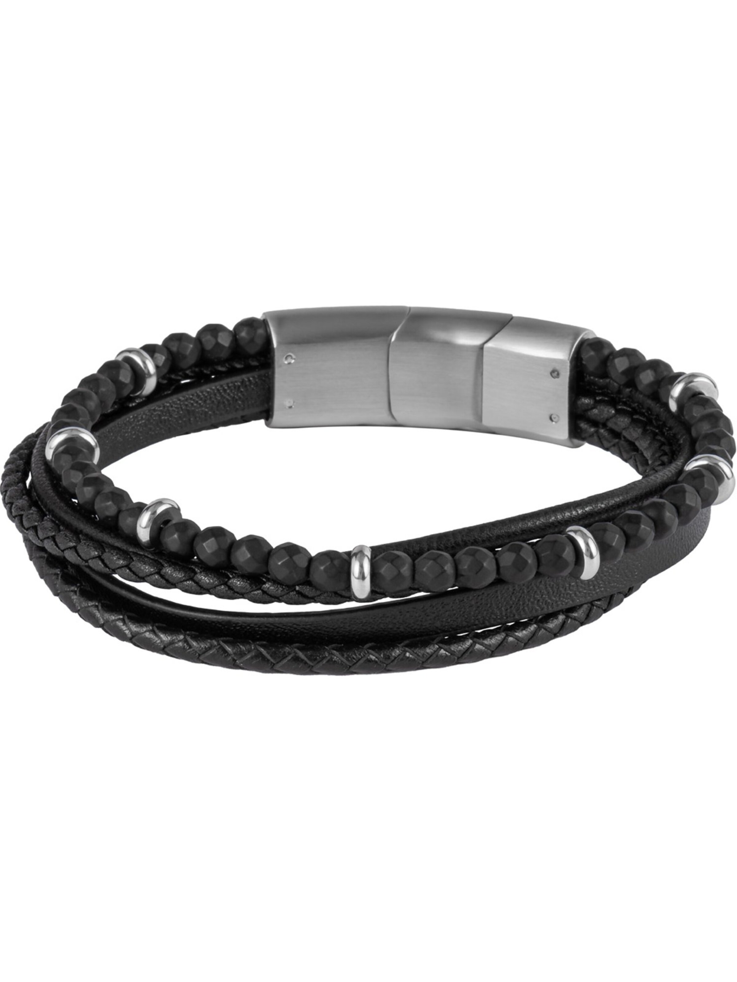 Jacques Lemans Armband in Schwarz: Vorderseite