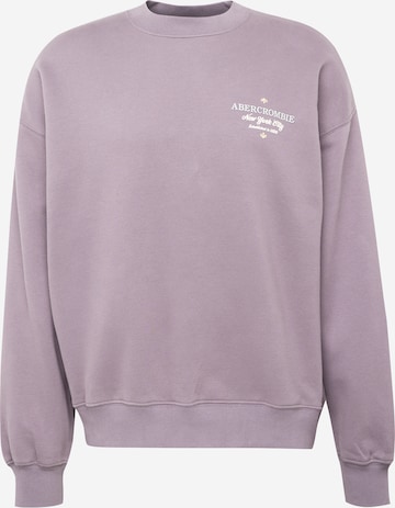 Sweat-shirt Abercrombie & Fitch en violet : devant