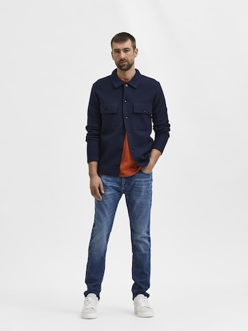 SELECTED HOMME Regular Jeans 'LEON' in Blauw