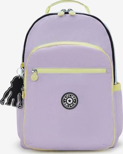 KIPLING Ruksak 'Seoul Lap' veličine One Size u svijetloplava / neonsko zelena / svijetloljubičasta / crna, Pregled proizvoda