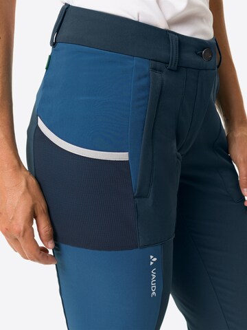 VAUDE Slim fit Outdoor Pants 'Elope' in Blue