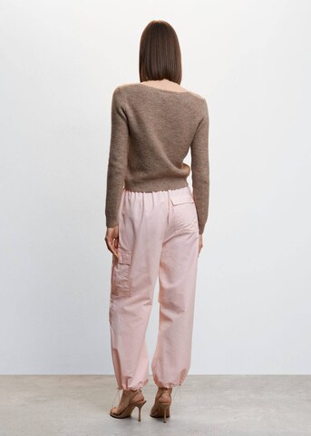 MANGO Loosefit Hose 'Joanne' in Pink