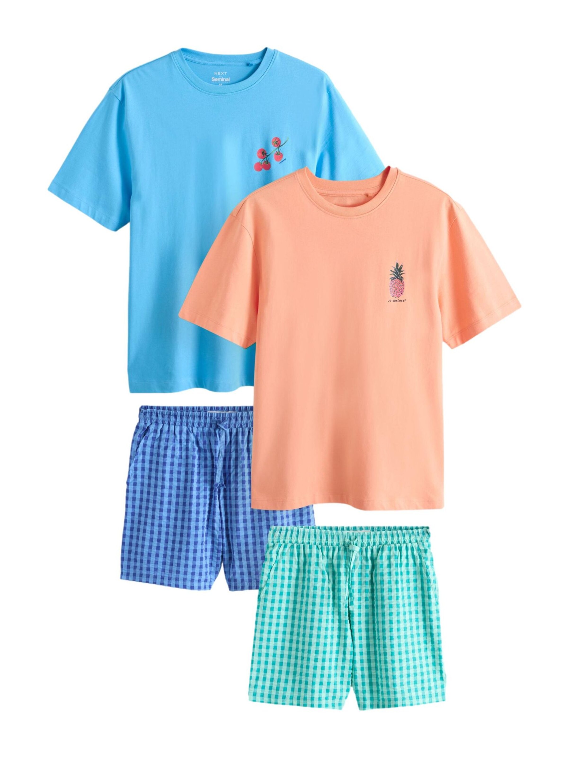 Next Pajama short in Blue: front