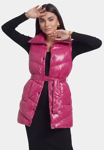 faina - Colete em rosa: frente