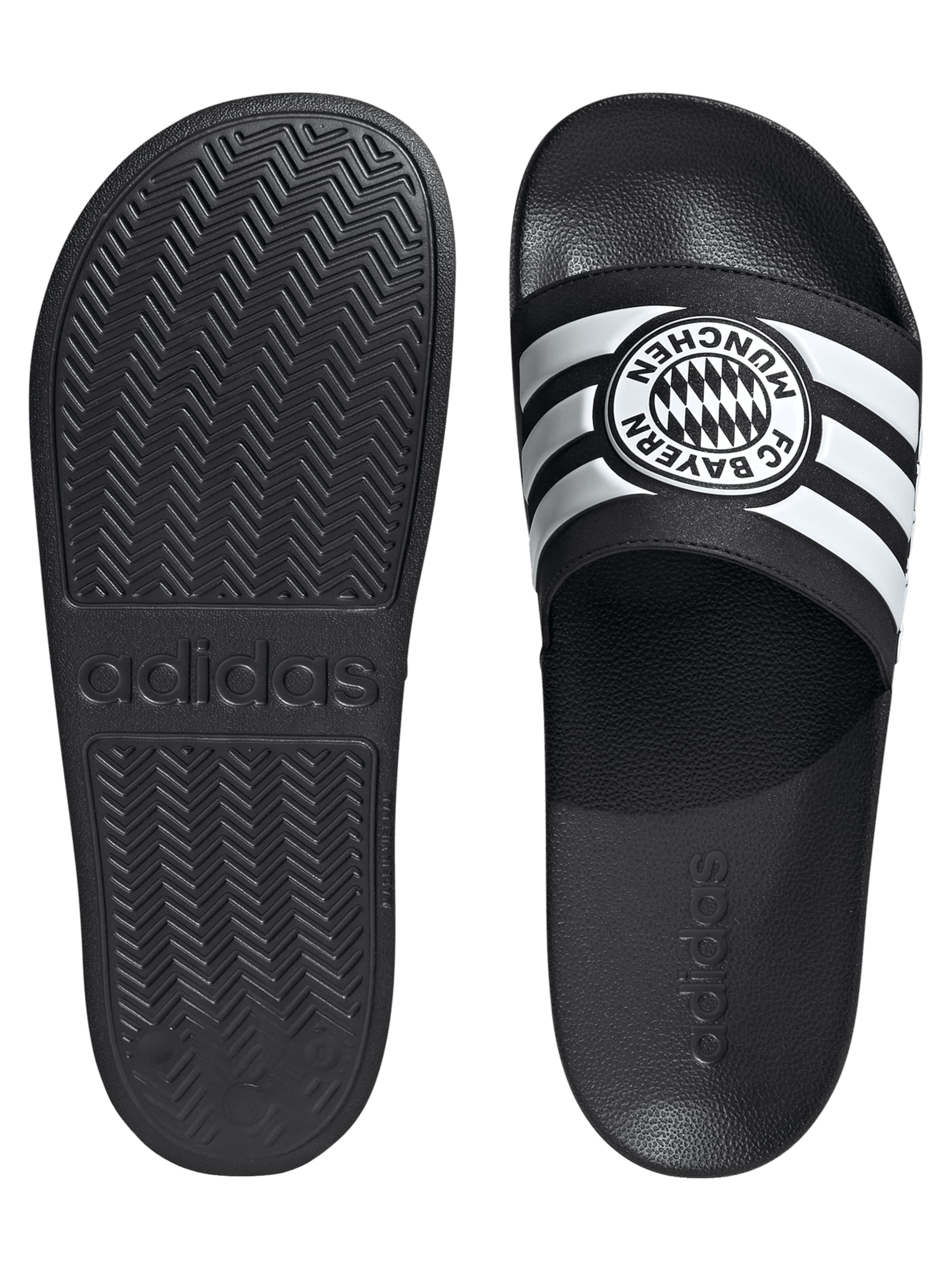 ADIDAS SPORTSWEAR Papucs 'ADILETTE SHOWER Bayern Munich' - fekete: elől