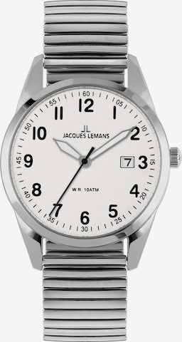 Jacques Lemans Analog Watch in Silver: front