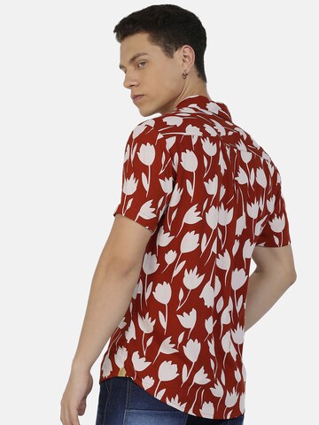 Campus Sutra - Ajuste regular Camisa 'Marshall' en rojo