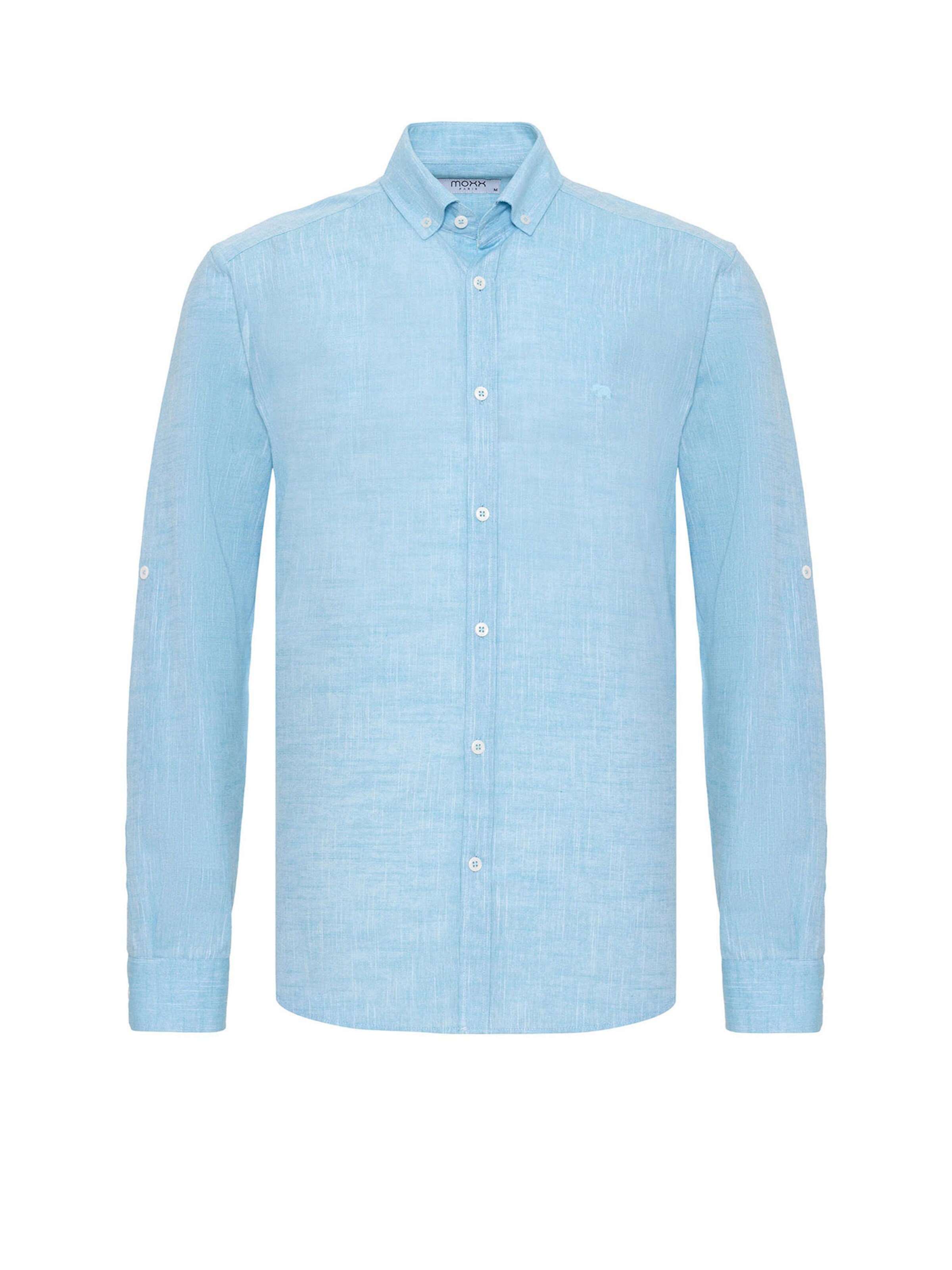 Moxx Paris Rovný strih Košeľa - Modrá: predná strana