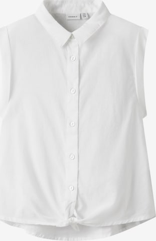 NAME IT Blouse in White: front