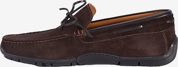 Desa Moccasins 'DESA Herren-Schnürslipper aus Wildleder' in Brown: front