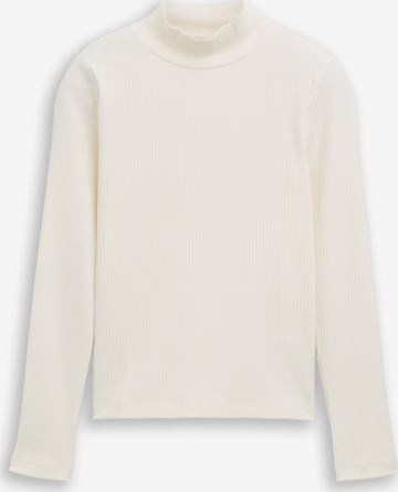 TOM TAILOR Shirt in Wit: voorkant