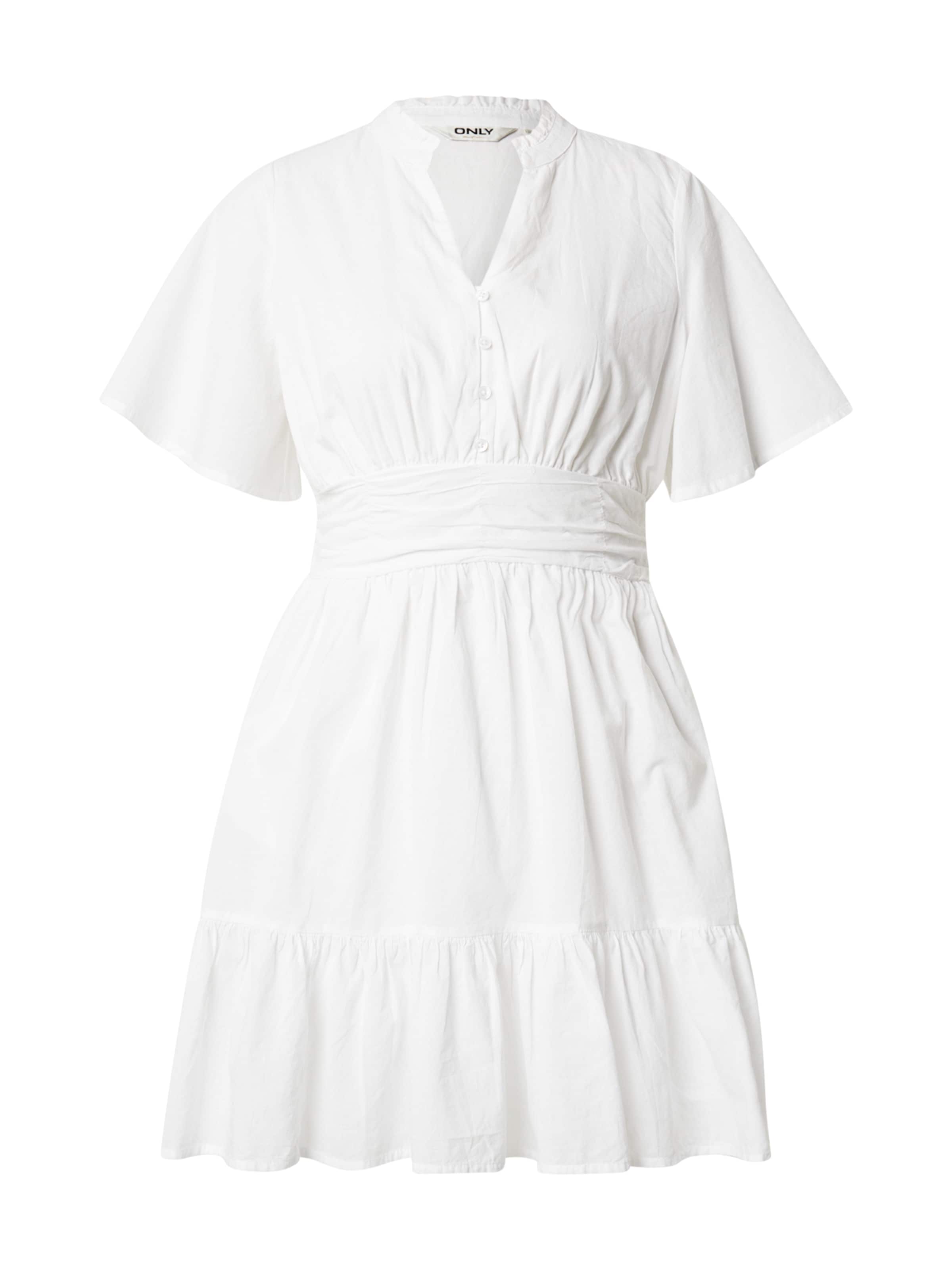 ONLY Καλοκαιρινό φόρεμα 'RARKEL' σε λευκό: μπροστά