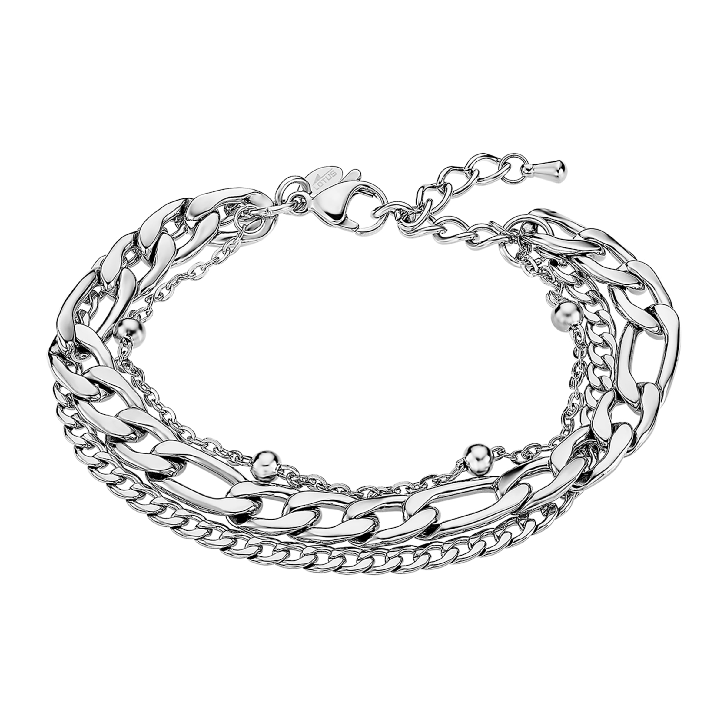 Lotus Armband in Silber: Vorderseite