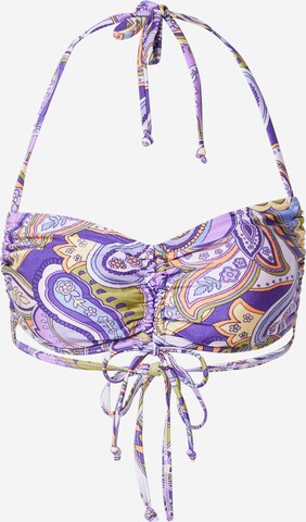 Bandeau Hauts de bikini Cotton On Body en violet : devant