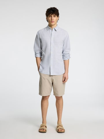 Coupe slim Chemise SELECTED HOMME en blanc