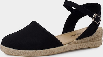 Pisamonas - Sandalias en negro: frente