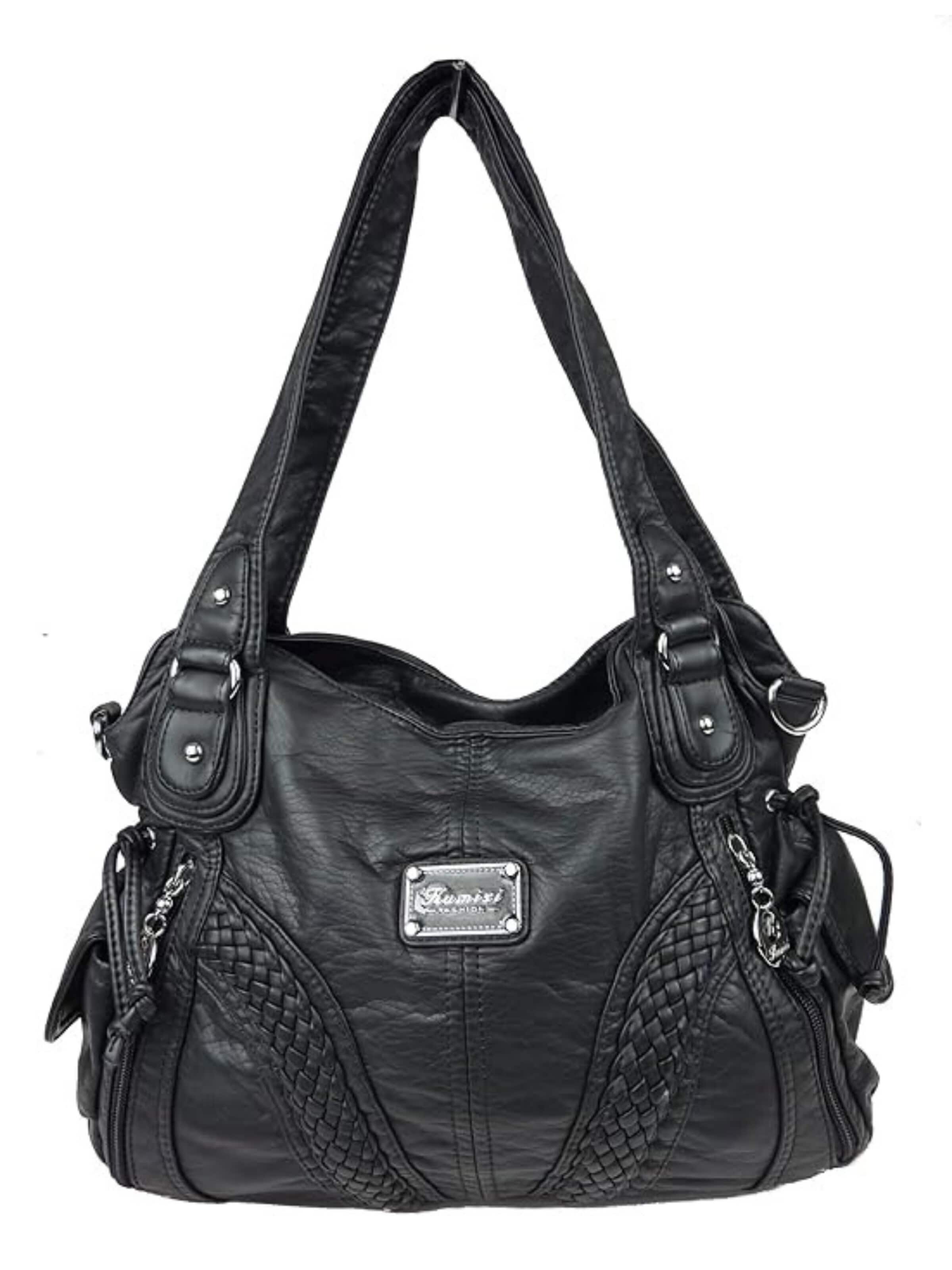 Kumixi Handbag in Black: front
