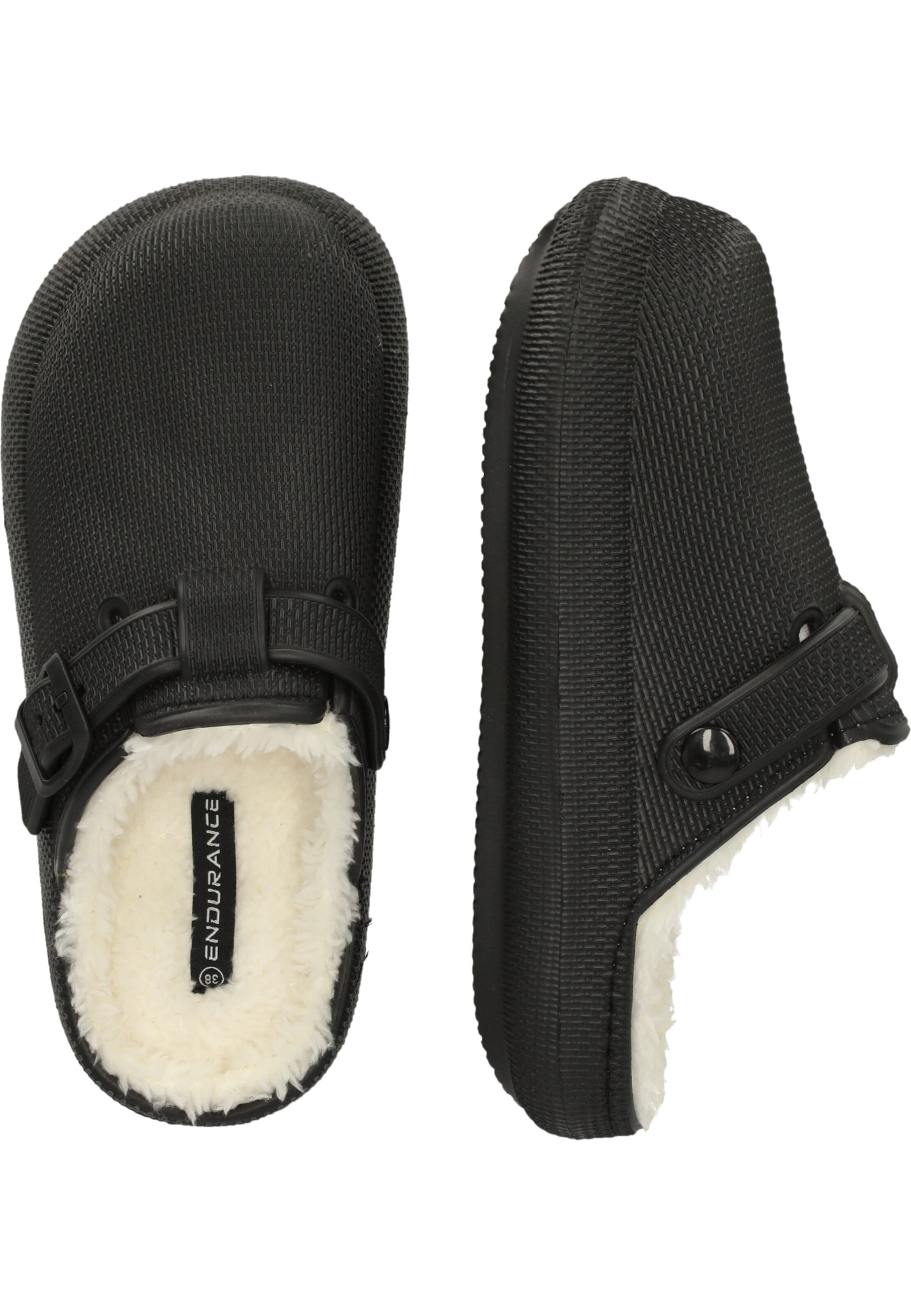 ENDURANCE Slipper 'Alenta' in Schwarz