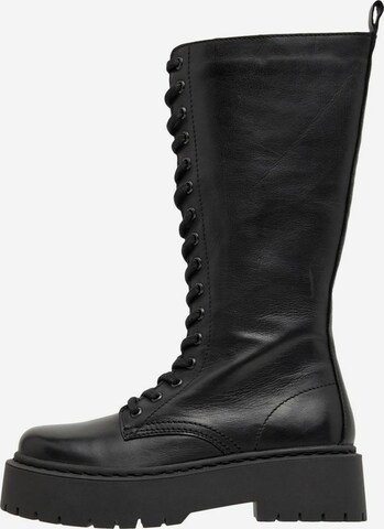 Bianco Lace-Up Boots 'Deb' in Black