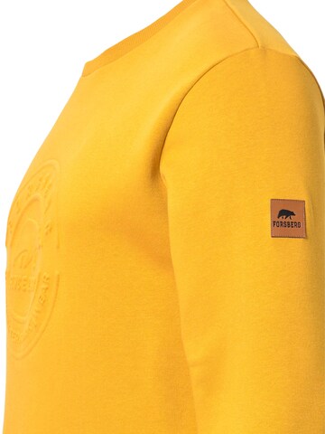 FORSBERG Sweatshirt 'Sweatshirt mit 3D Logo' in Yellow