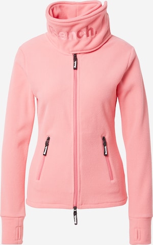 BENCH Fleece jas in Roze: voorkant