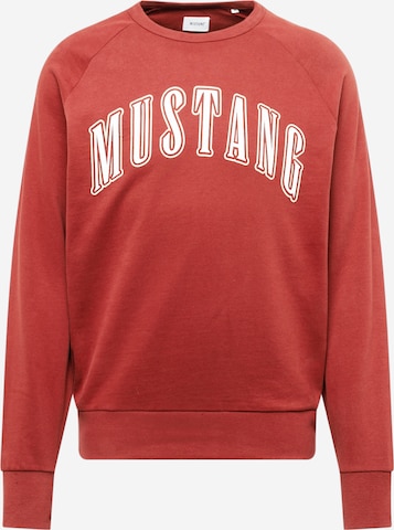 MUSTANG Sweatshirt 'Ben' in Braun: predná strana