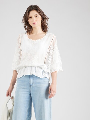 ZABAIONE Blouse 'Fa44ncy' in Wit: voorkant