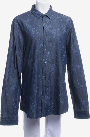 Dondup Freizeithemd / Shirt / Polohemd langarm XL in Blau: predná strana