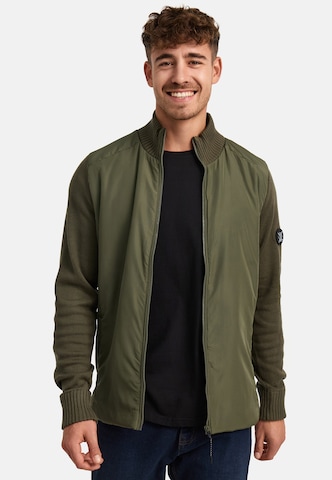 INDICODE JEANS Between-season jacket 'Twix' in Green: front