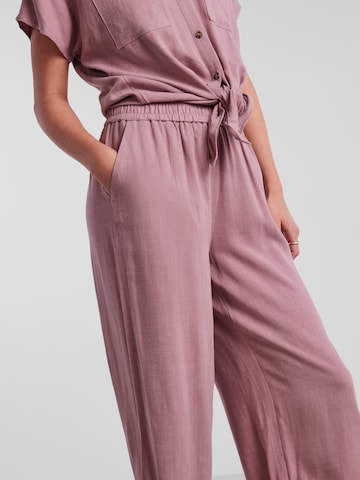 PIECES Loose fit Trousers 'Vinsty' in Pink
