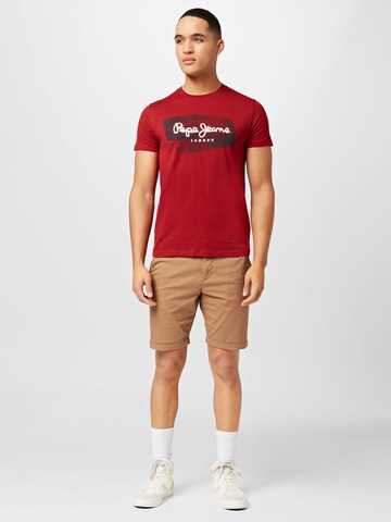 Pepe Jeans T-Shirt 'Seth' in Rot