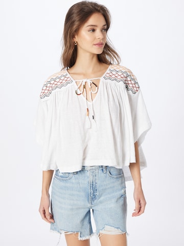 Free People - Blusa em branco: frente