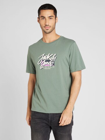 T-Shirt 'TAMPA' JACK & JONES en vert : devant