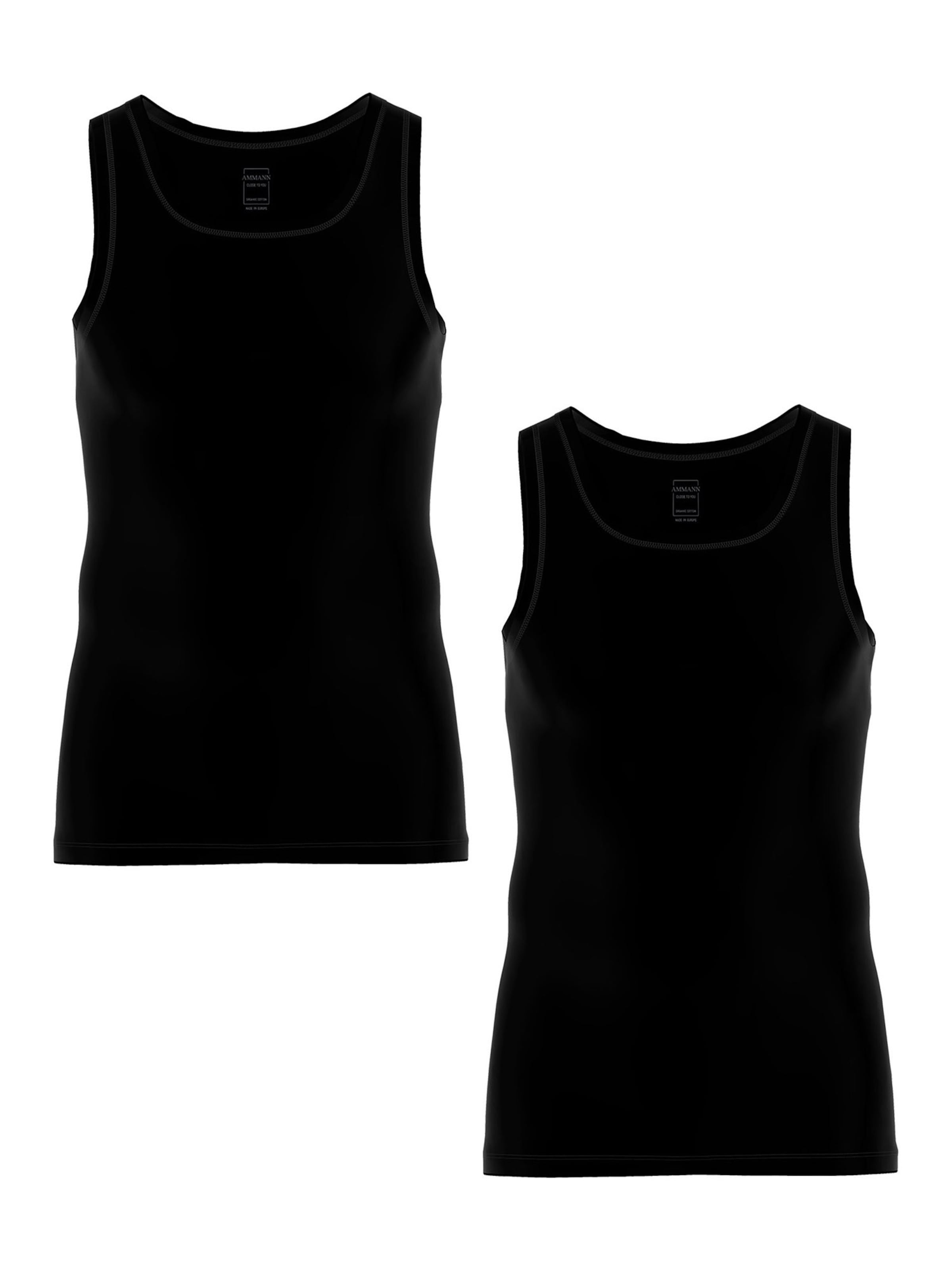 Maillot de corps ' Close To You ' Ammann en noir : devant