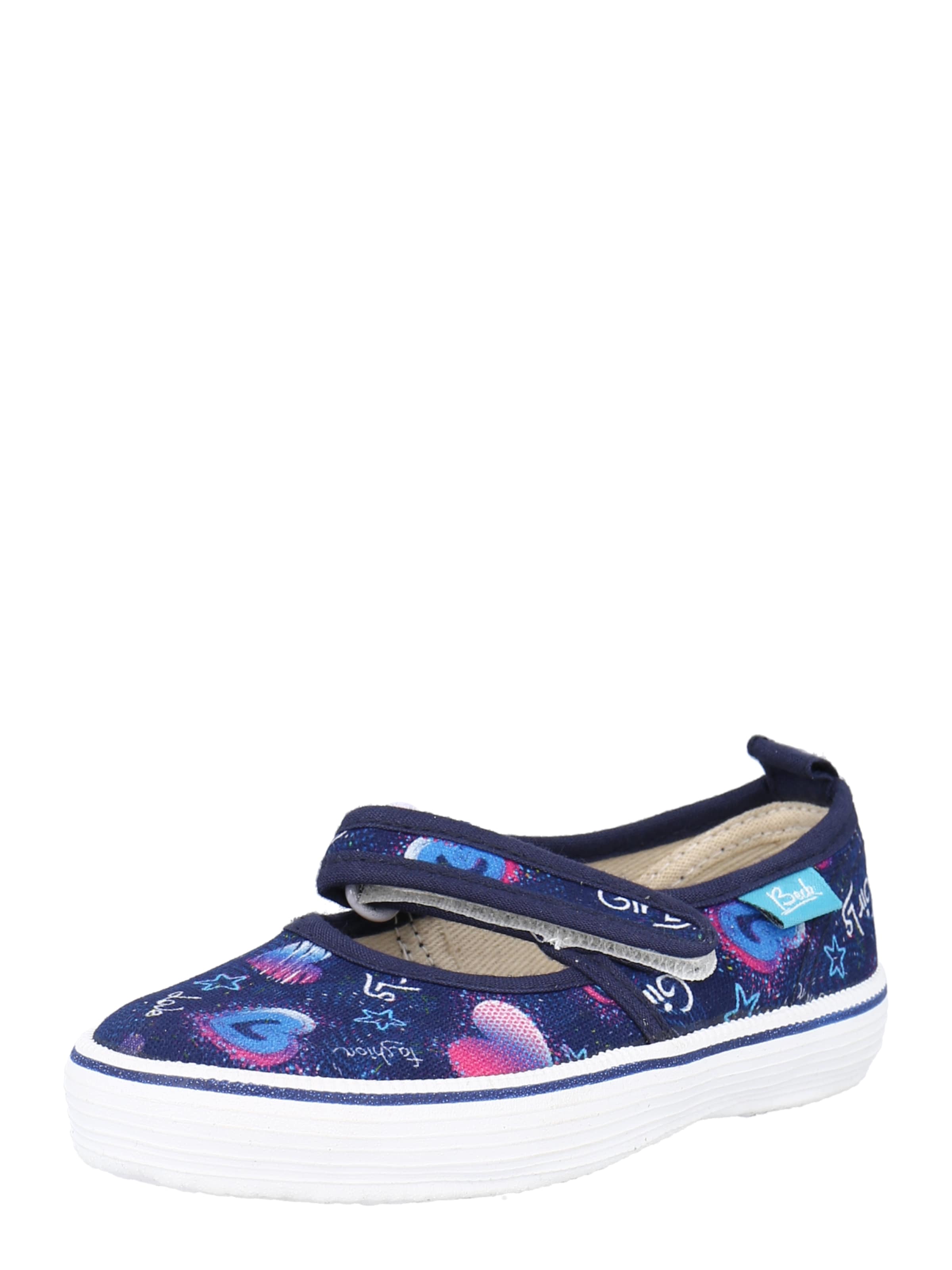 Ballerines BECK en bleu : devant