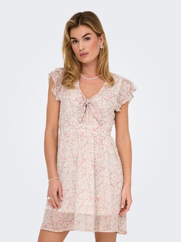Robe 'ONLASTA' ONLY en beige : devant