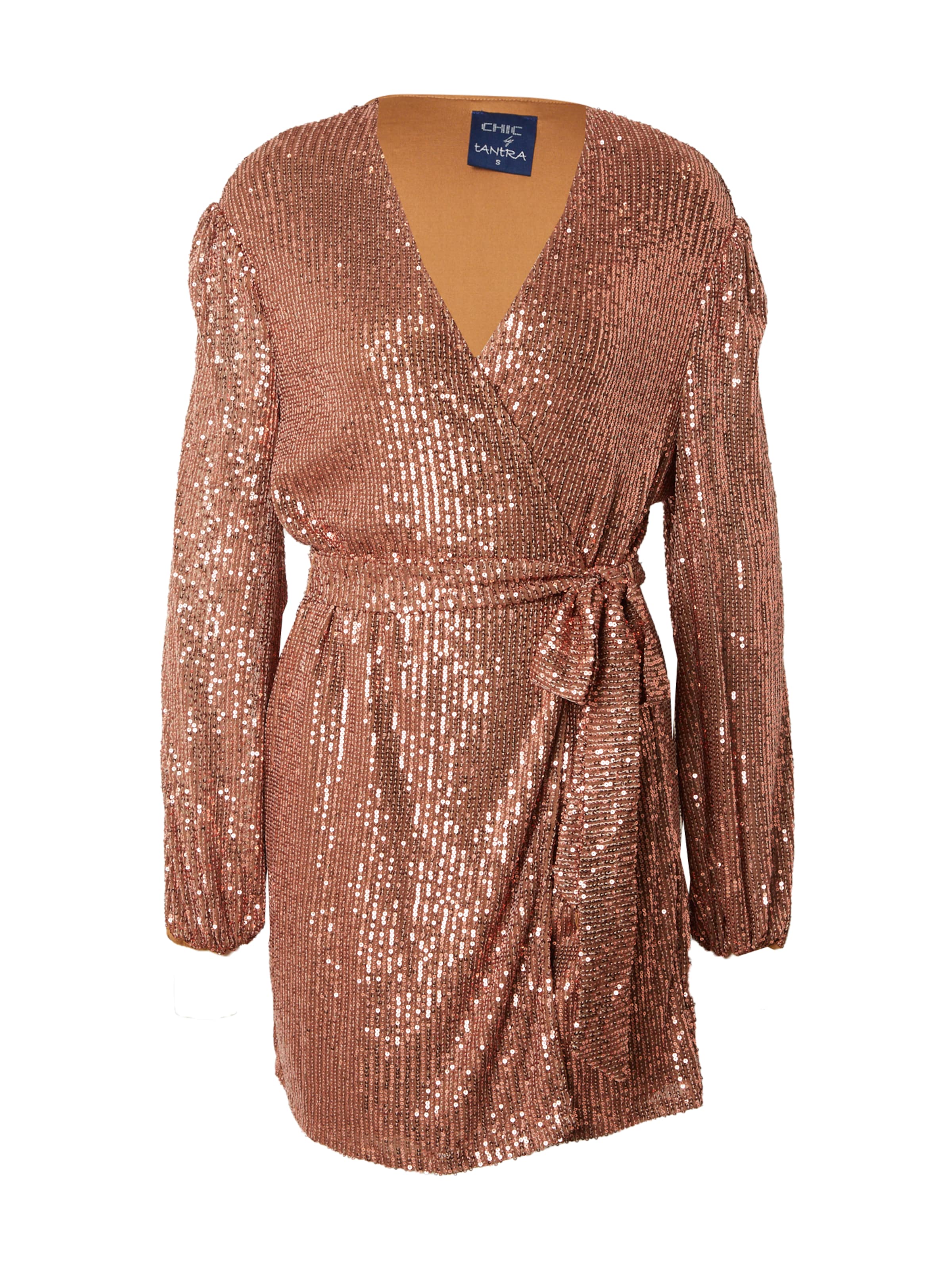 Tantra Cocktailmekko värissä ruskea: etupuoli