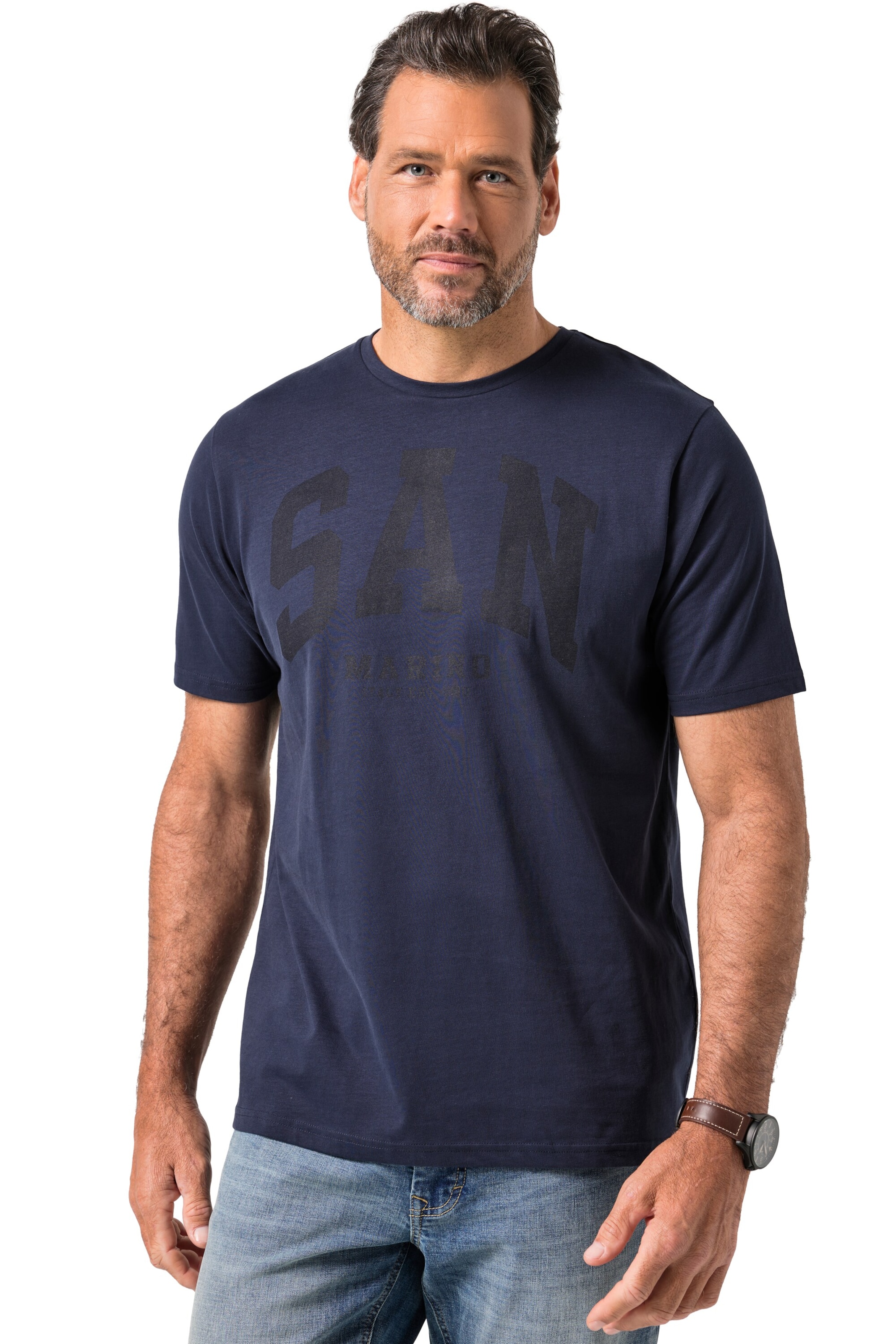 JP1880 T-Shirt in Blau: Vorderseite