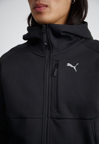 PUMA - Sudadera con cremallera deportiva 'Pumatech' en negro