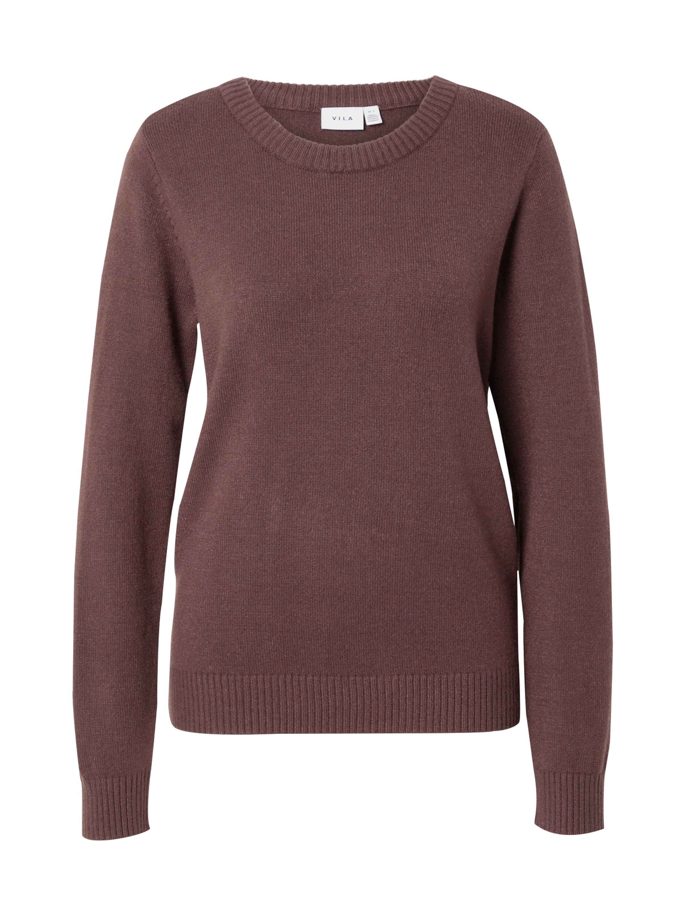 VILA Pulover 'VIRil' | rjava barva: sprednja stran