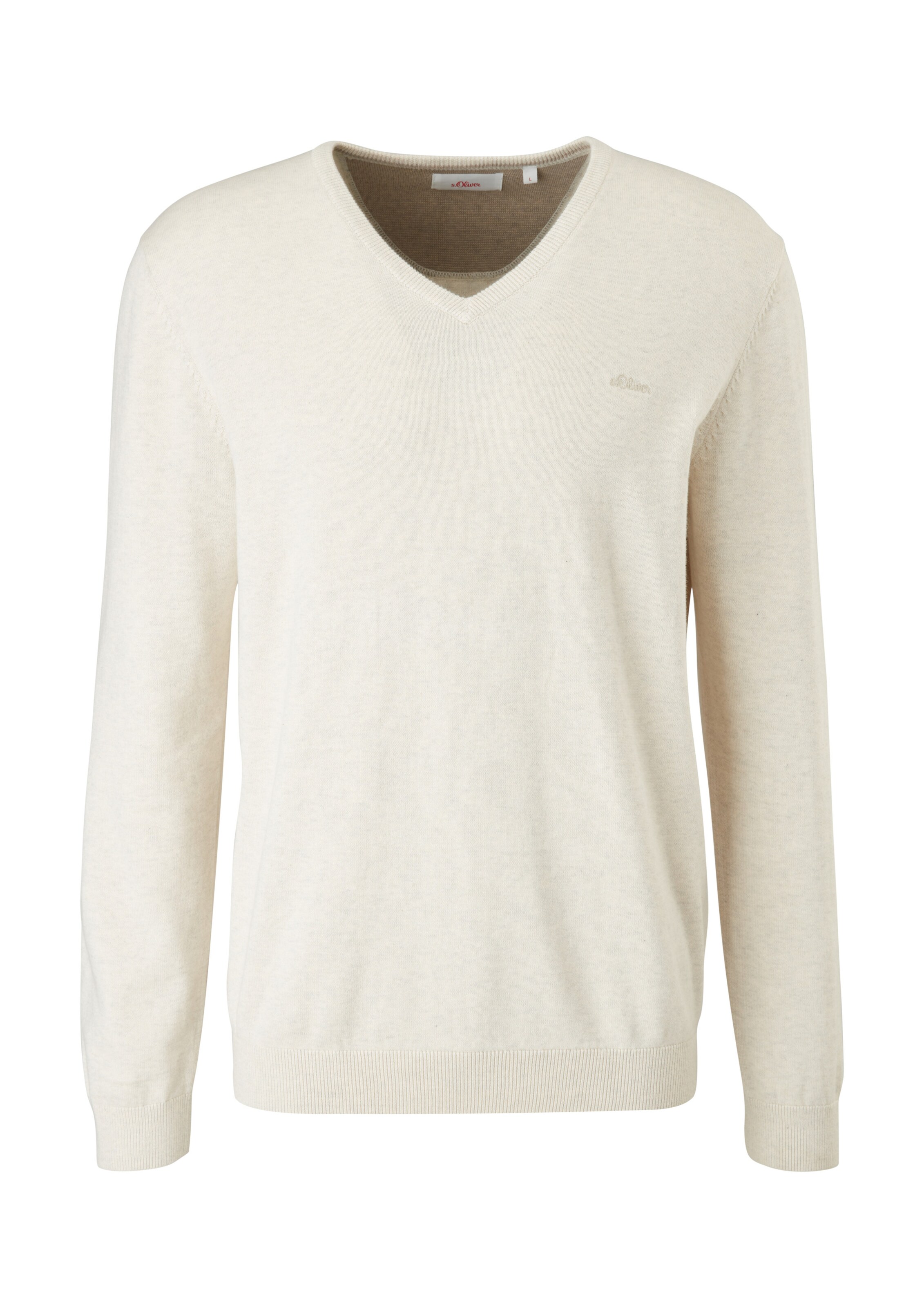 s.Oliver Pullover in Beige: Vorderseite
