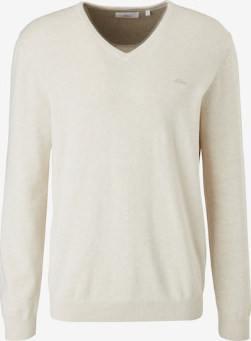 Pull-over s.Oliver en beige : devant