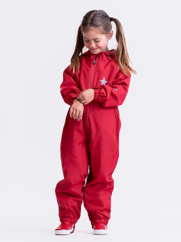 BMS Dungarees 'BabyToddds Rain' in Red: front