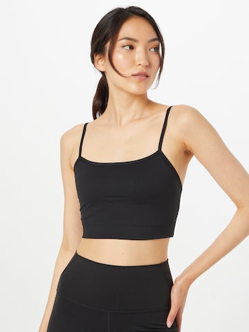 Moonchild Yoga Wear Bralette Bra 'Lunar Luxe' in Black: front